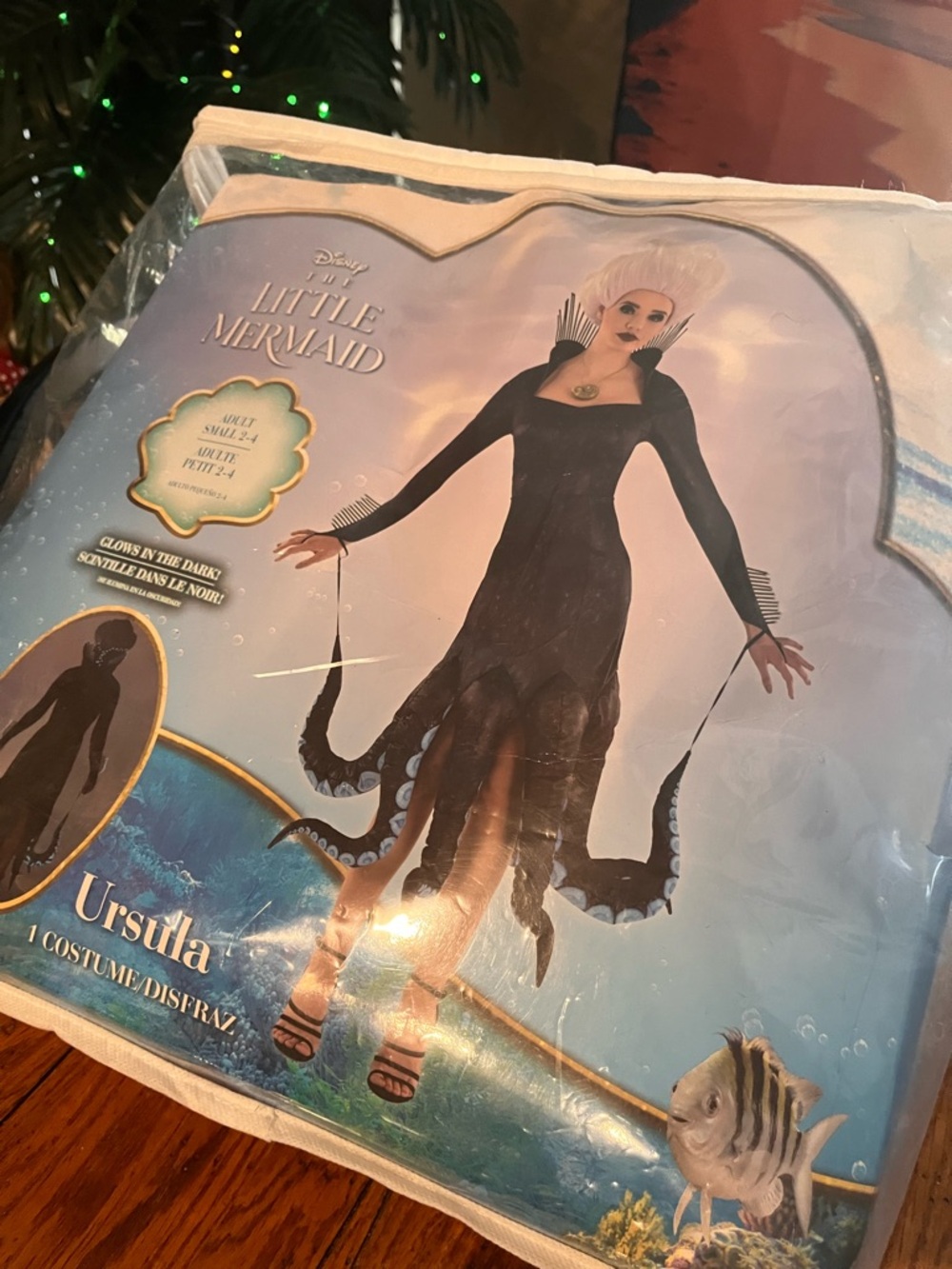 Disney Ursula Villain Black and Purple glow in the dark Costume